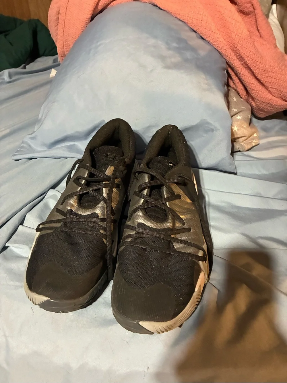 Under Armour Black and Silver Micro G Training Sneakers